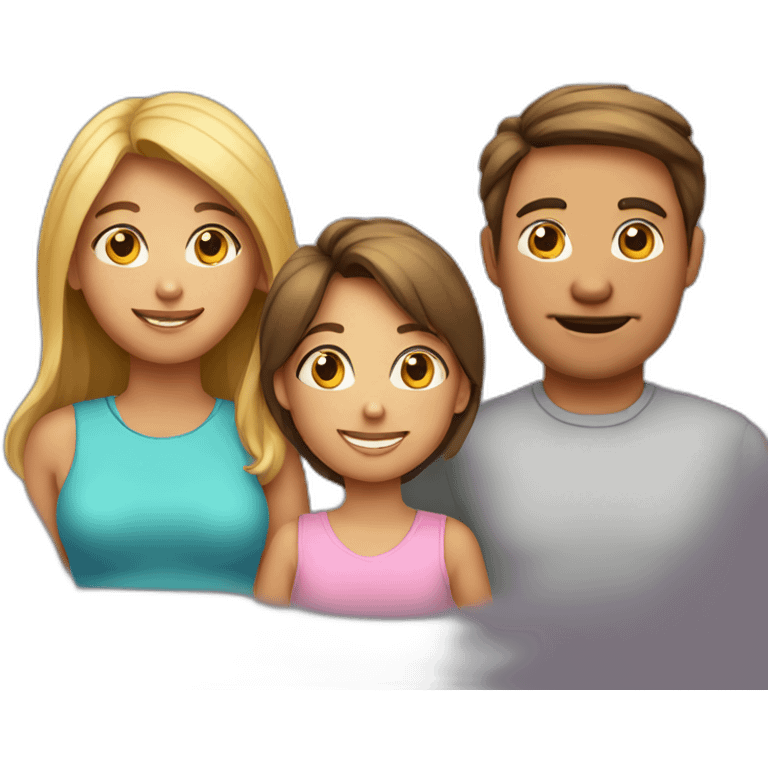 father, mother, son teenager, child daughter emoji