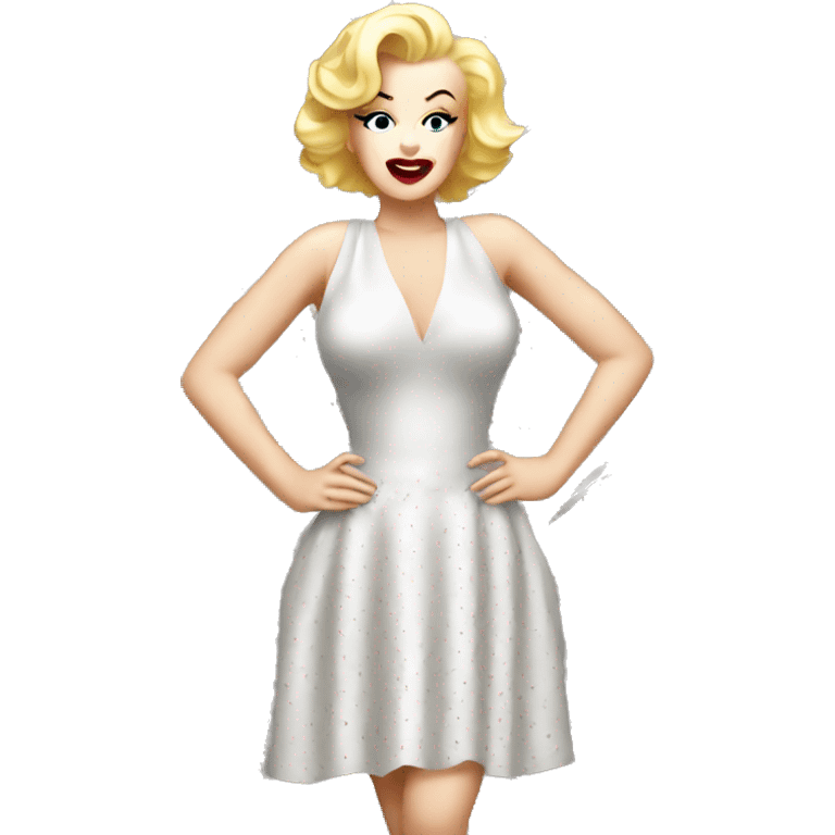 marilyn monroe with dress grate emoji