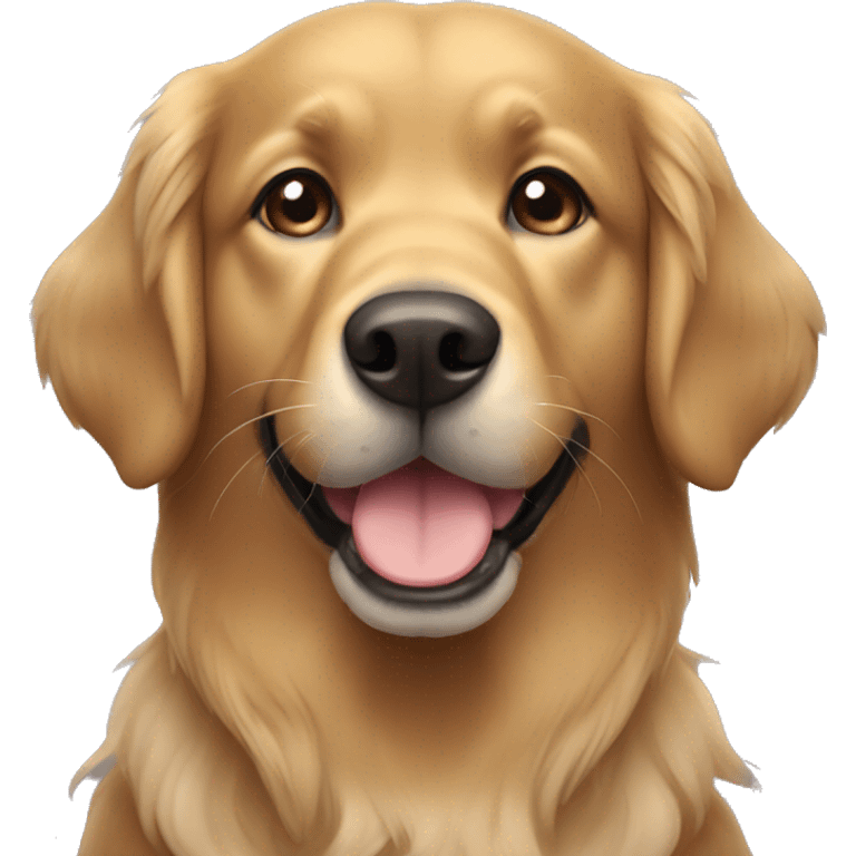 Black golden retriever  emoji