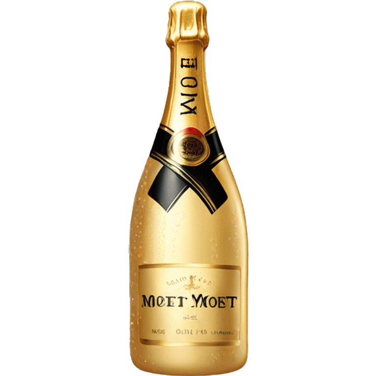 Champagne moet ice bottle  emoji