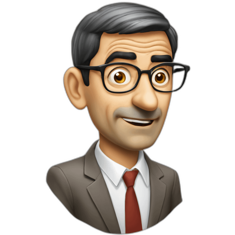 Mister Bean innovation consultant no tie wearing glasses emoji