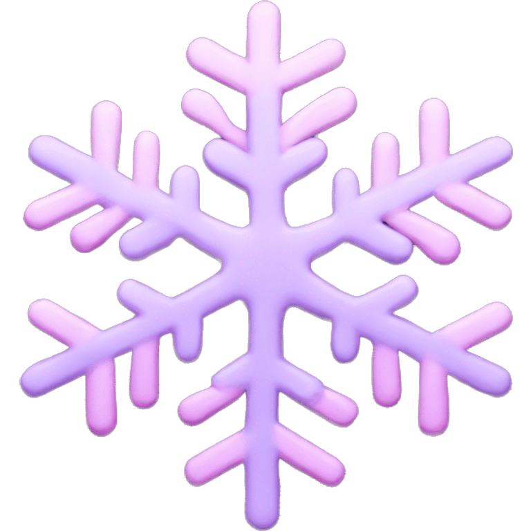 pastel pink and purple snowflake  emoji