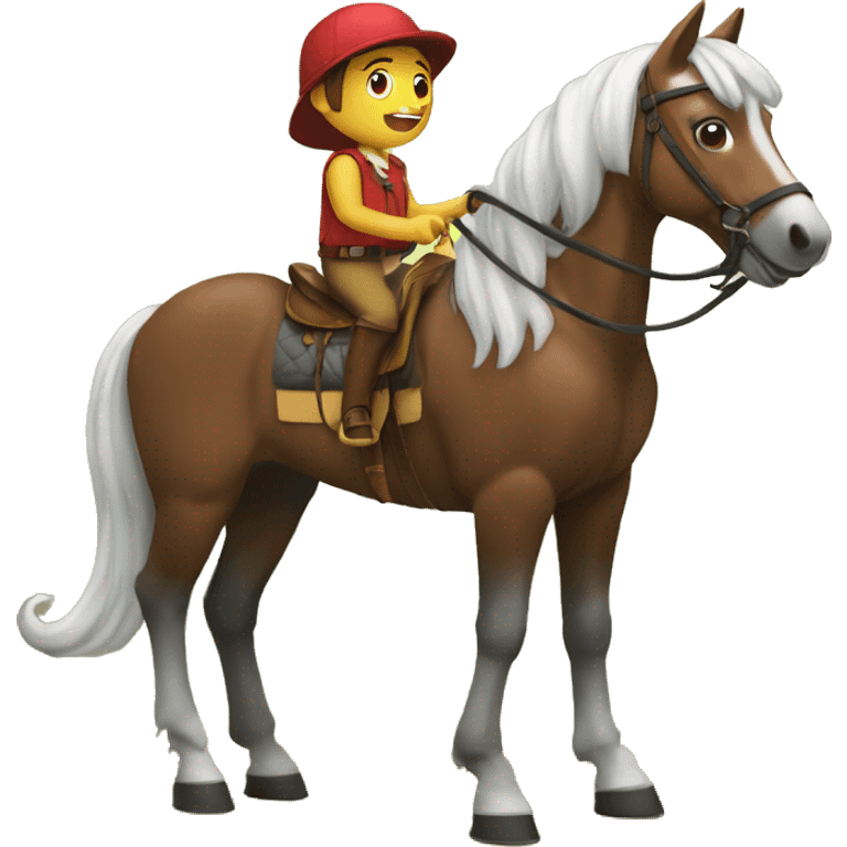 Vini jr sur un cheval emoji