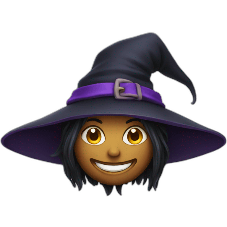 Witch with a smile emoji