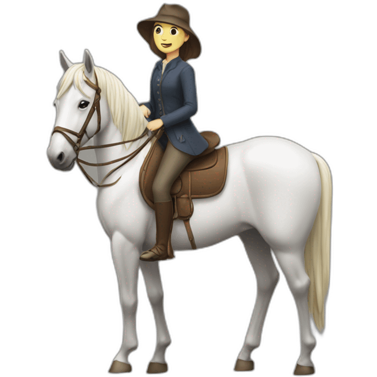 Julia avec son cheval emoji