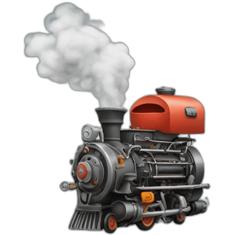 smoking engine emoji