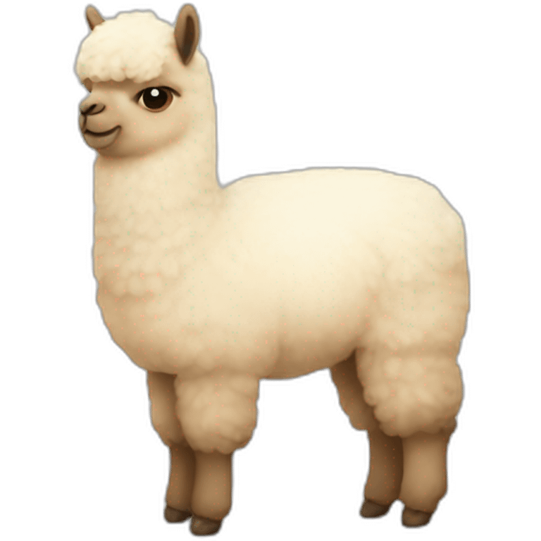 cute alpaca code emoji