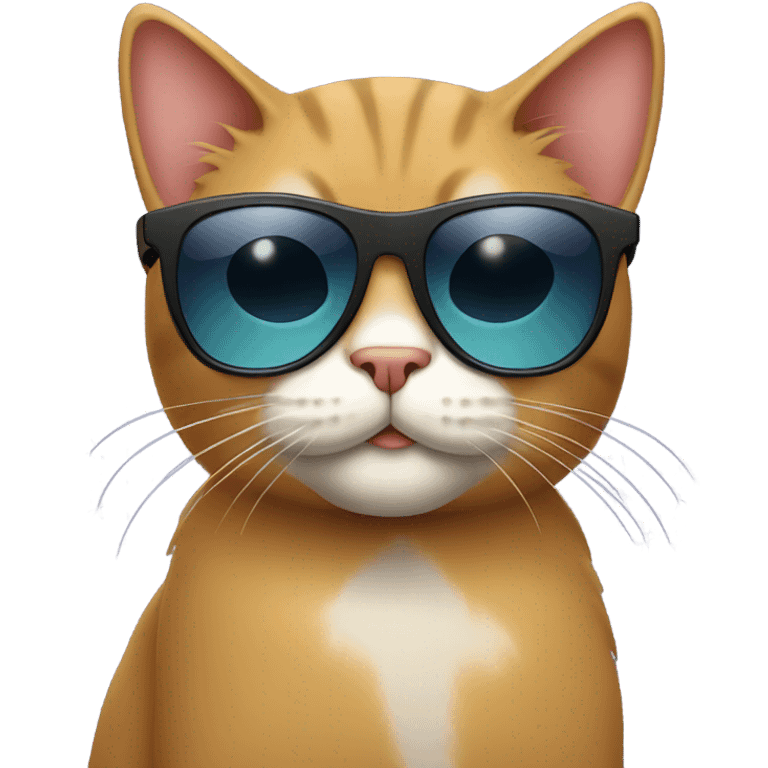 Cat with sunglasses emoji