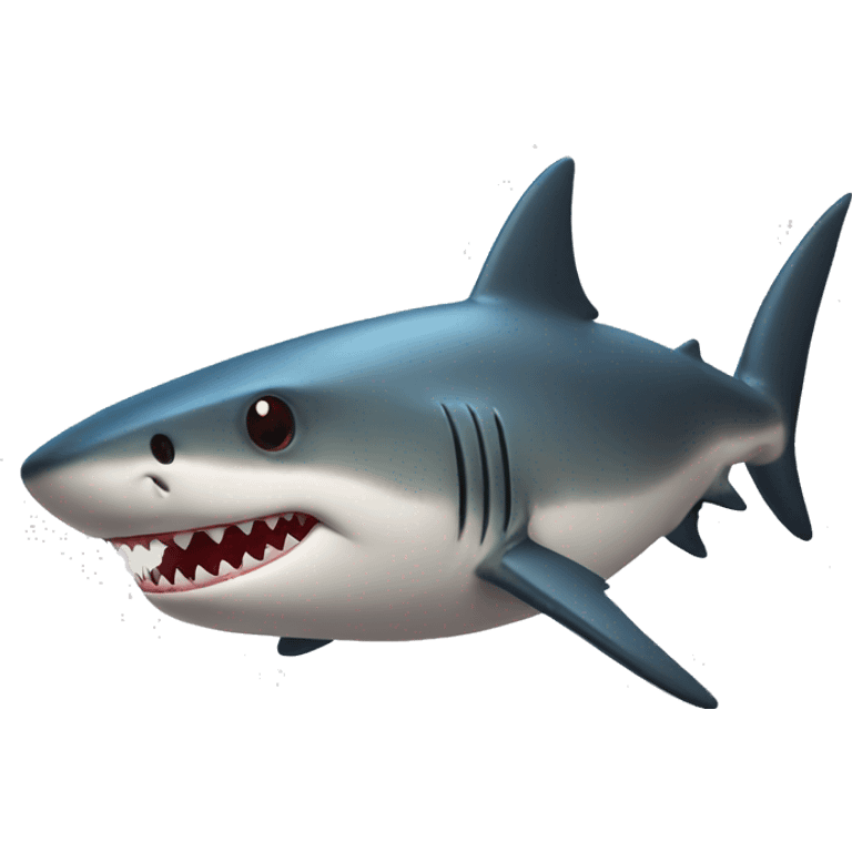 Red apple shark emoji