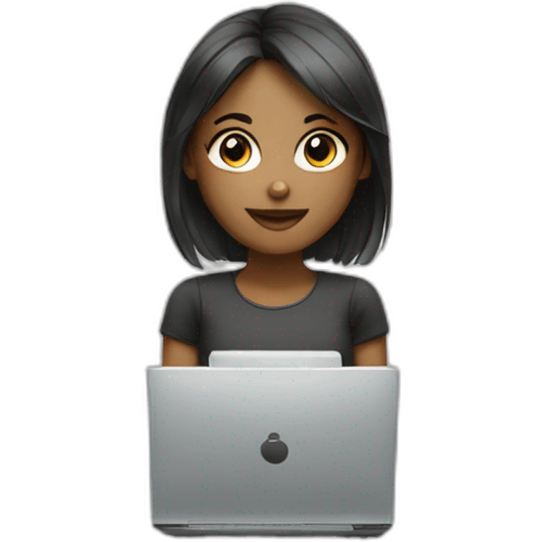 graphic design girl computer emoji