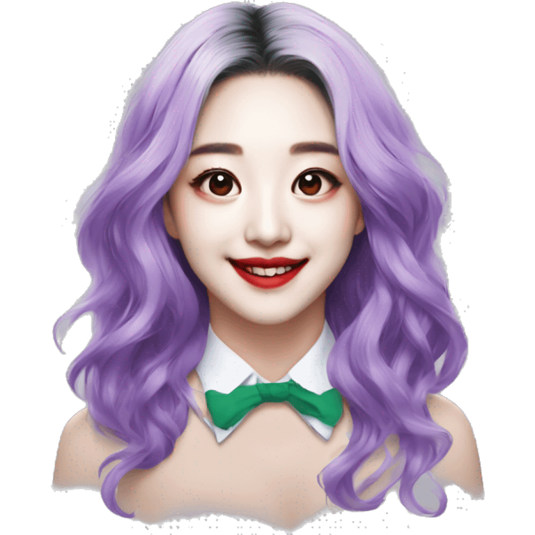 joker makeup twice jihyo emoji