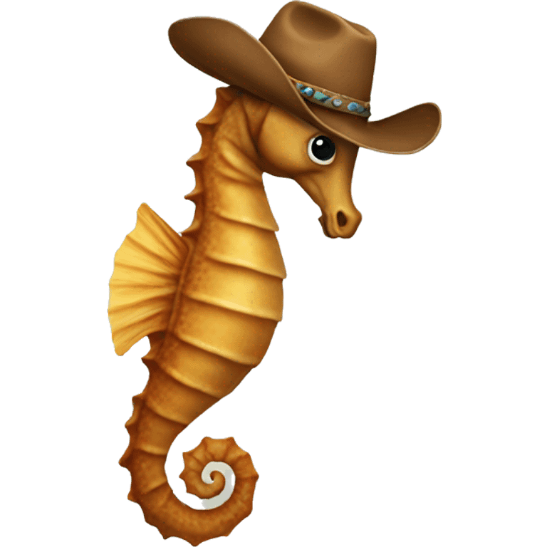 Cowboy seahorse emoji