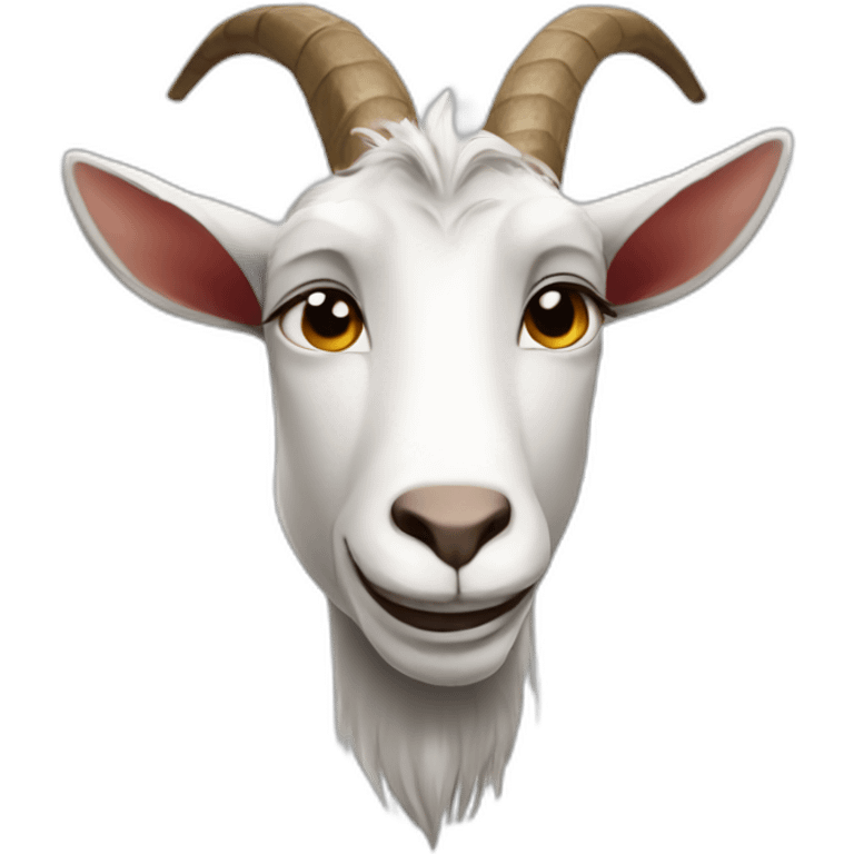 a goat with the face of messi emoji