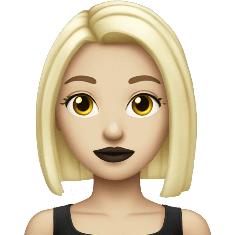 gothic blonde girl emoji