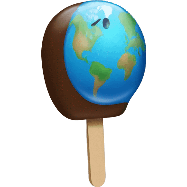 Earth popsicle emoji