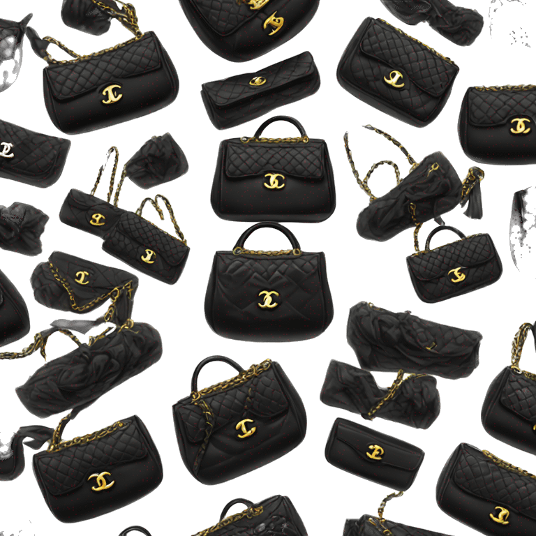 Black Chanel bag  emoji