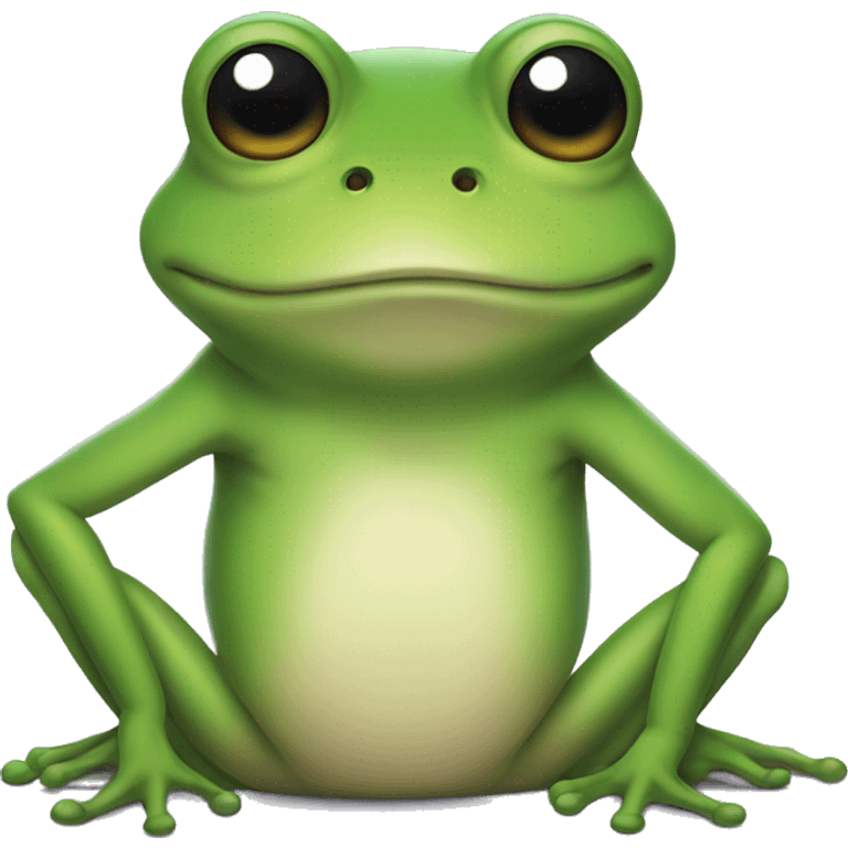 Frog with friday feeling emoji