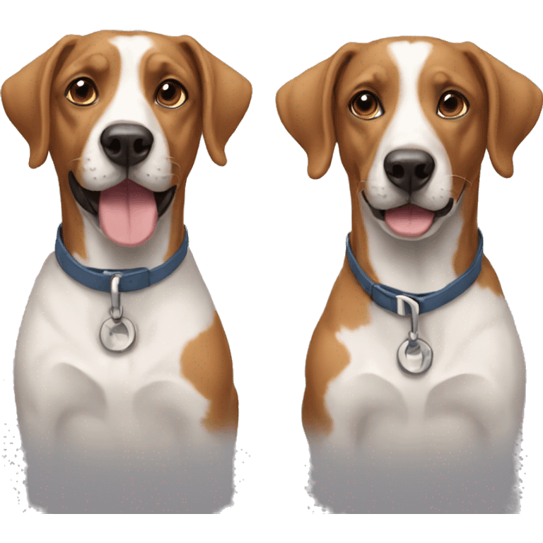 two dogs emoji