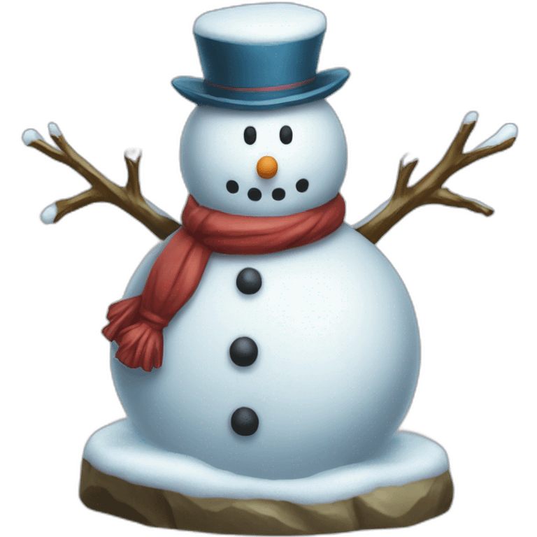 Snowman Statue Epic Mystery Legendary NewYear Pokemon Snowfall Snowballs emoji