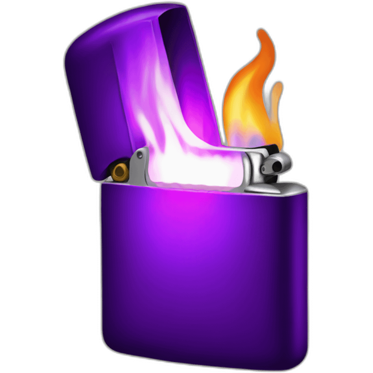 Purple flame lighter emoji