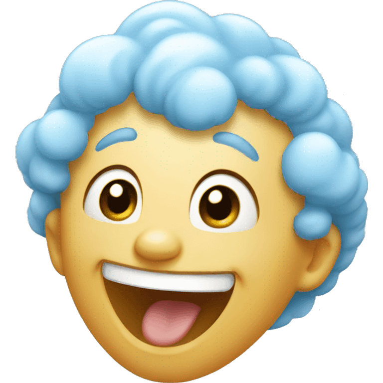 babyblue cloud laugh emoji