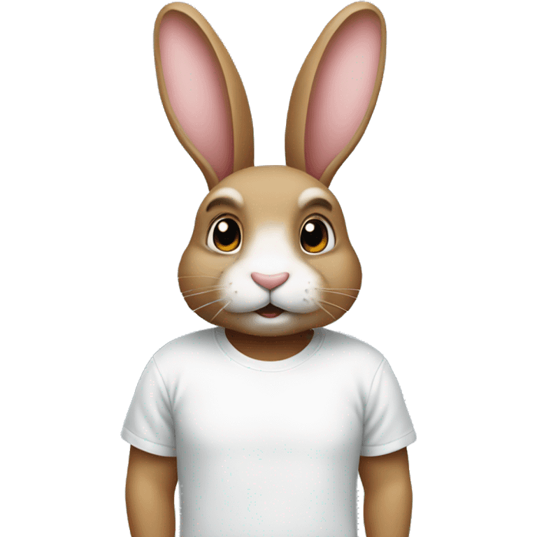 rabbit wear a t-Shirt  emoji