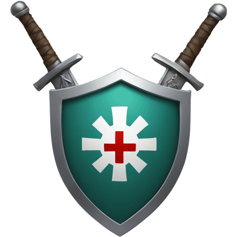 medic symbol add a shield and swords
 emoji