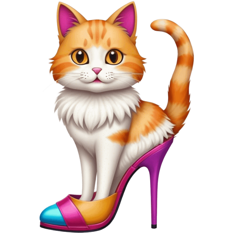 cat in heels emoji