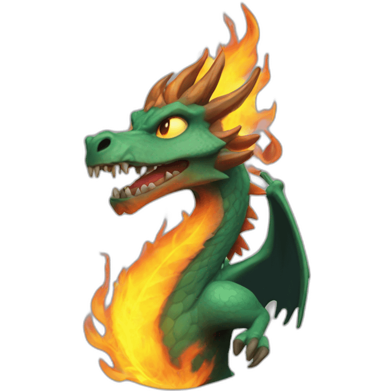 Dracofeu flamme emoji