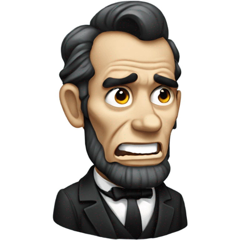 Yelling lincoln emoji