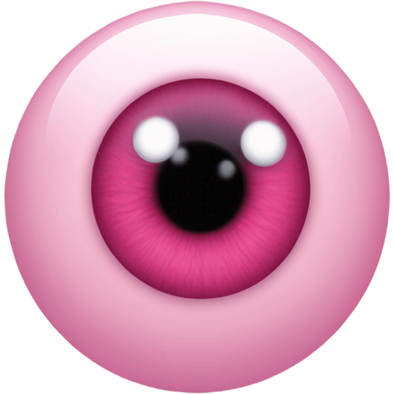 Pink eyeball emoji