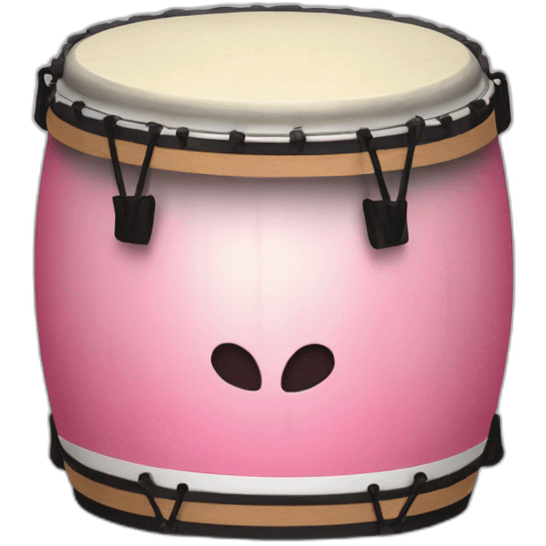 pink taiko drum emoji