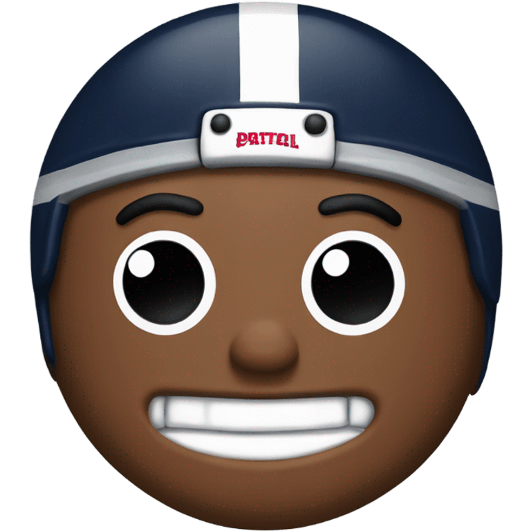 Patriots player gingerbread man emoji