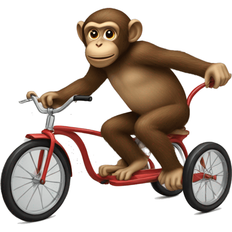 Monkey on a tricycle  emoji