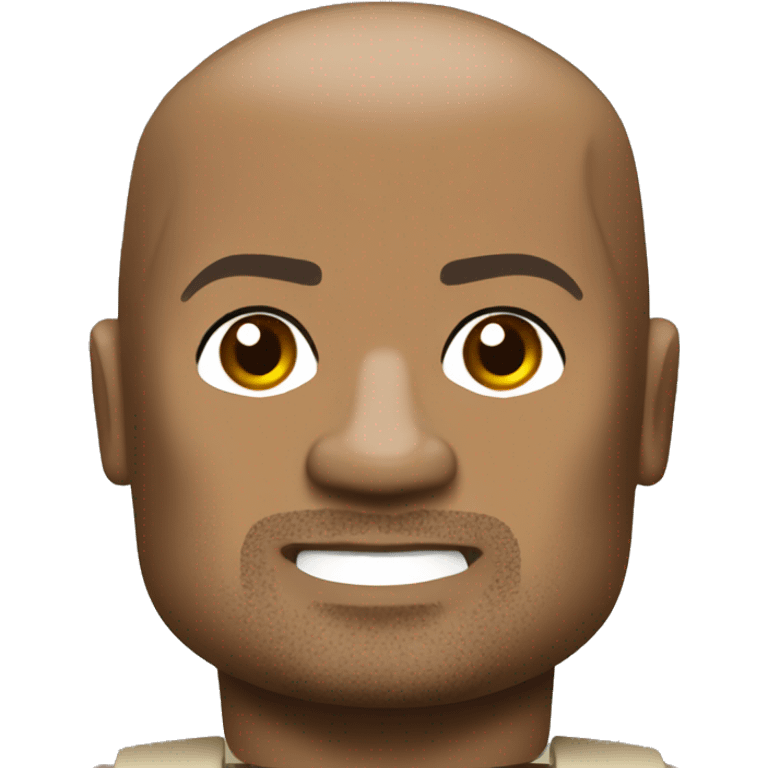 Dwayne Johnson lego full body emoji