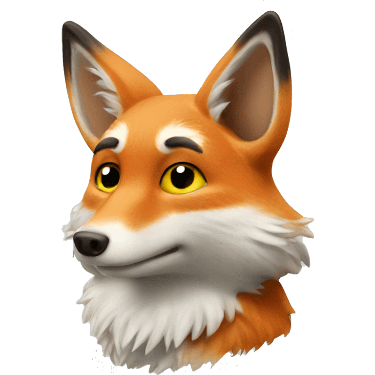 Weißer fuchs emoji