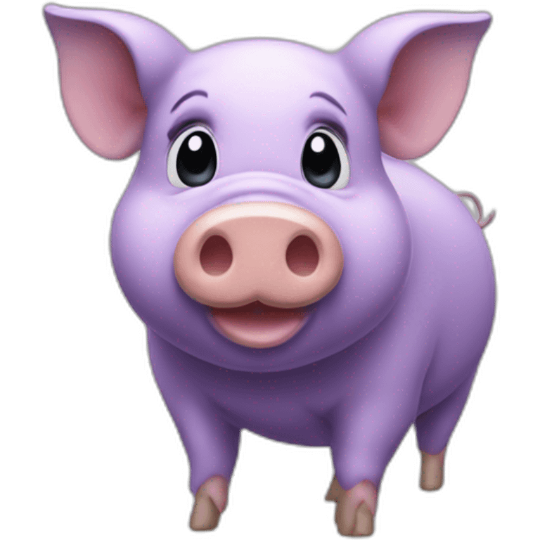 Cochon violet emoji