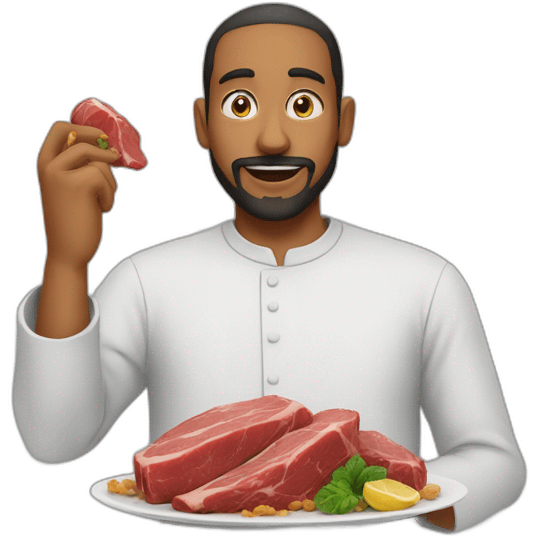 Allāh-eating-meat emoji