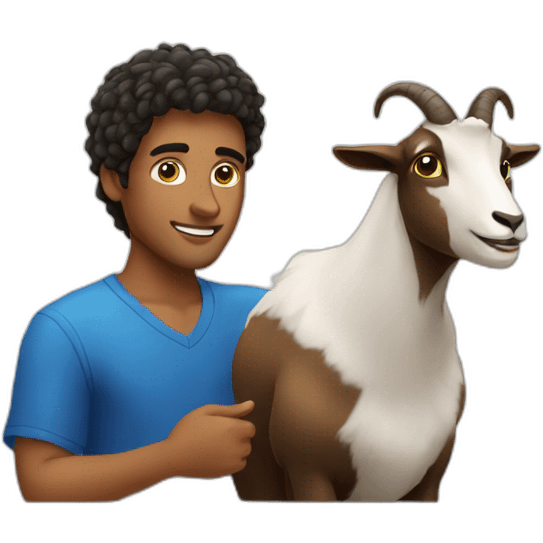 brazilian guy whith a goat emoji