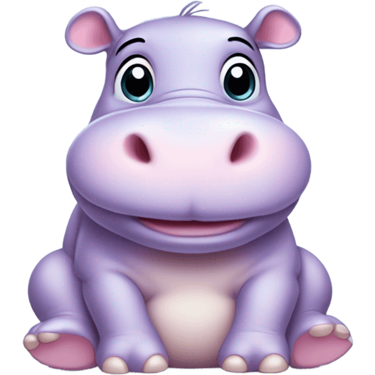 Baby cartoon hippo  emoji