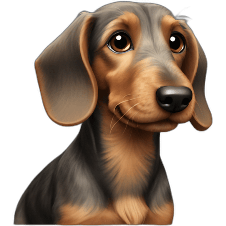 Wire-haired Dachshund emoji