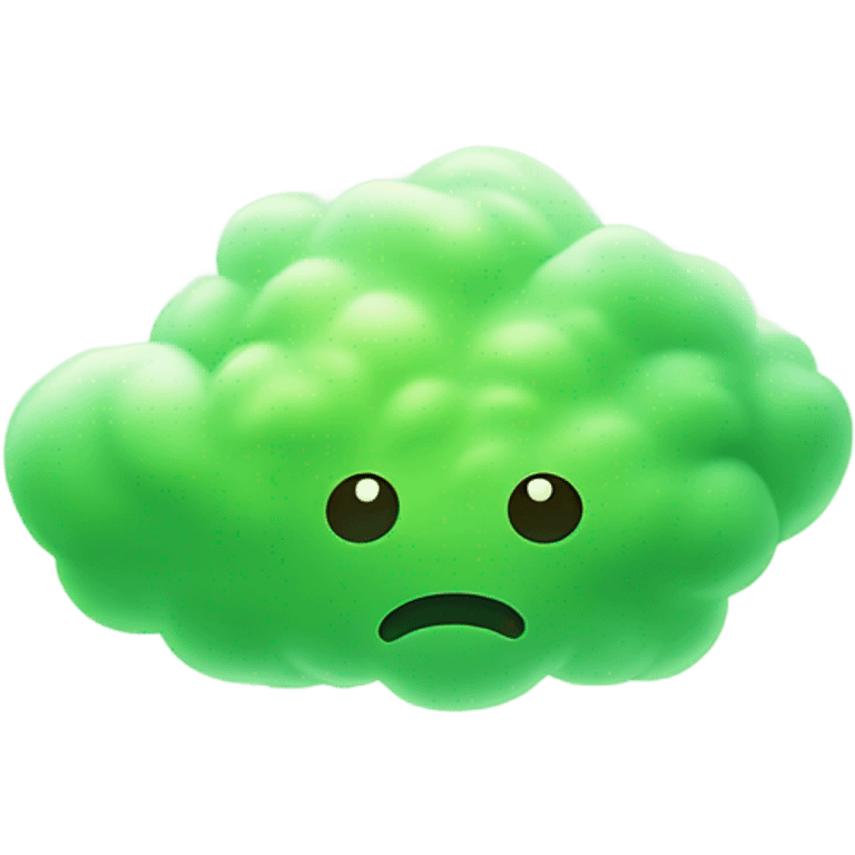 massive green fart cloud emoji