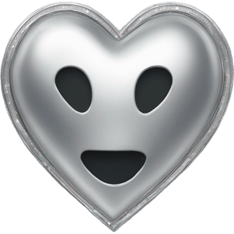 platinum heart shape saturn emoji