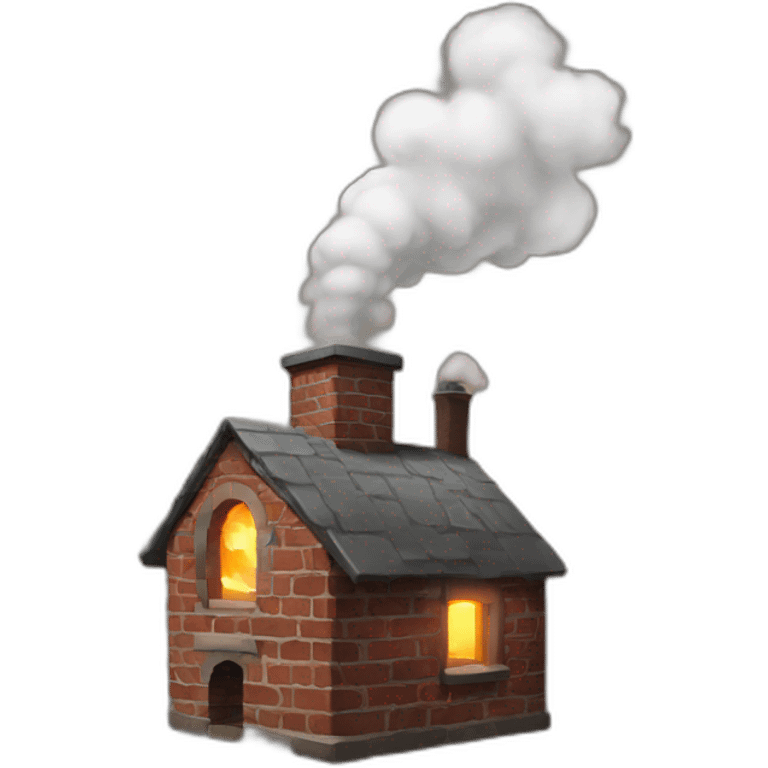 steam out of chimney emoji