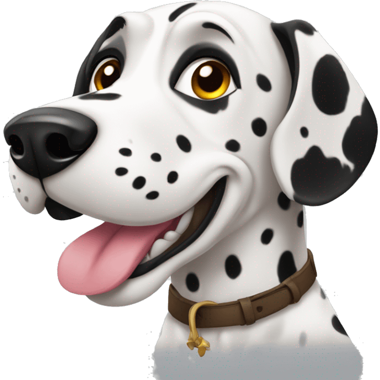 Dalmatien qui souri emoji