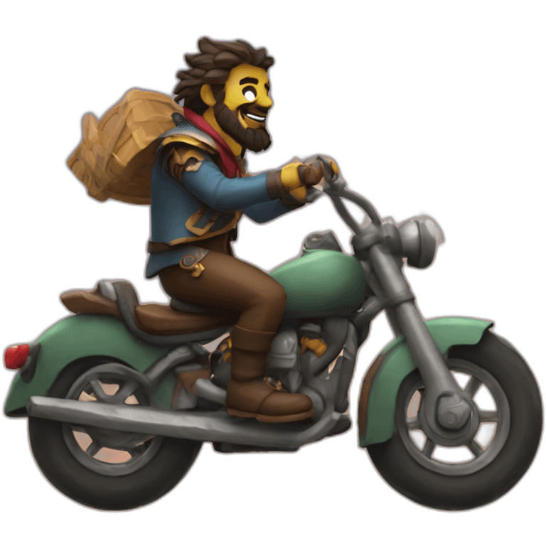 lol bard riding a bike emoji