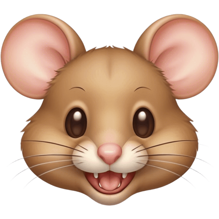 mouse with big front teeth cute emoji