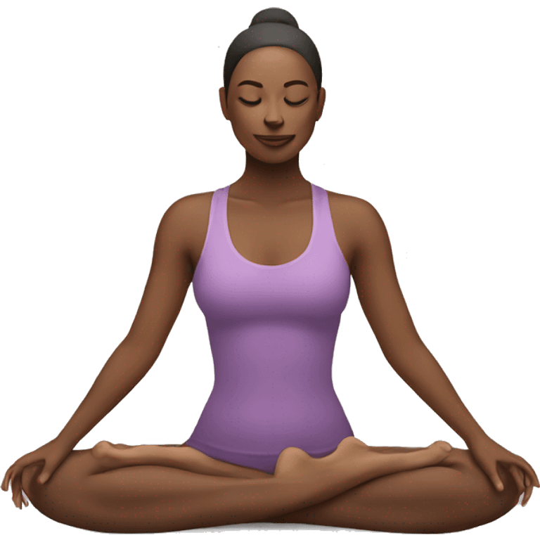 woman yoga posture emoji