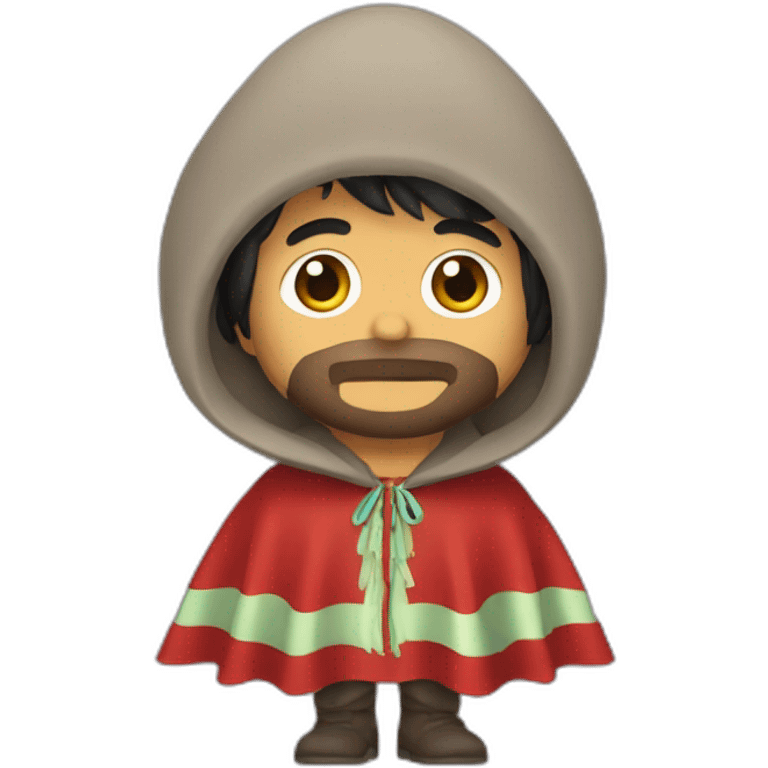 Ringo con poncho peruano emoji