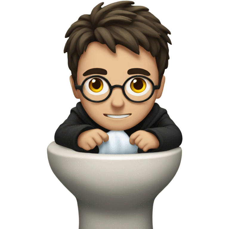 Harry Potter in the toilet emoji